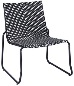 TEXIM ELVDAL - záhradná ratanová stolička, umelý ratan + oceľ