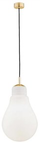 Argon 4879 - Luster na lanku JESSE 1xE27/15W/230V zlatá/biela