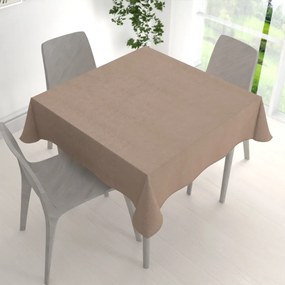 Biante Štvorcový obrus/imitácia brúsenej kože Alcantara ALC-006 Béžový 80x80 cm