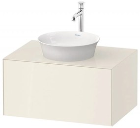 DURAVIT White Tulip závesná skrinka pod umývadlo na dosku, 1 zásuvka, 800 x 550 x 408 mm, nordická biela vysoký lesk, WT49750H4H4