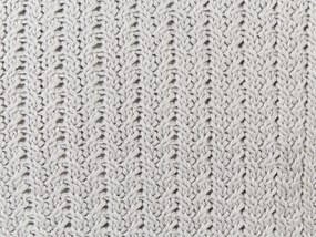 Sada 2 pletených bavlnených vankúšov 45 x 45 cm sivá OCOTEA Beliani