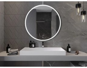 Mexen Gobi, LED okrúhle kúpeľňové zrkadlo s podsvietením 100 cm, 6000K, ochrana proti zahmlievaniu, 9801-100-100-611-00