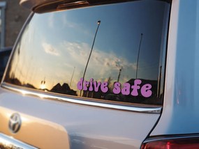 Nálepka na zrkadlo S37 – Drive safe