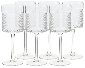 Poháre na víno, set 6 ks, 410 ml, číra, AVEIRO TYP 2