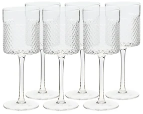 Poháre na víno, set 6 ks, 410 ml, číra, AVEIRO TYP 2