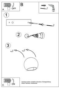 Sollux SL.1026 - Nástenné svietidlo GLOBE 1xE27/60W/230V lesklá biela