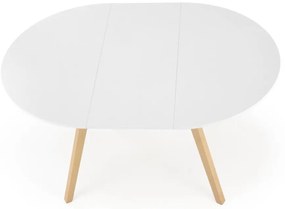 Jedálenský stôl SOLINA biela/dub