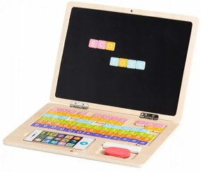 Eco toys Drevený notebook s magnetickým monitorom