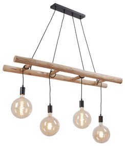 Leuchten Direkt 15025-18 - Luster na lanku EDGAR 4xE27/60W/230V