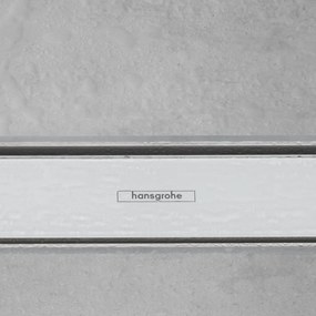 HANSGROHE RainDrain Match vrchná sada sprchového žľabu 70 cm, s výškovo nastaviteľným rámom, biela, 56037450