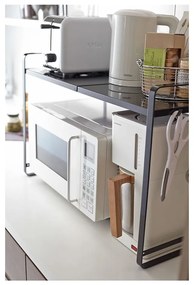 Čierna nastaviteľná kuchynská polica YAMAZAKI Tower