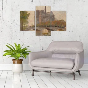 Obraz - Robert William Vonnoh, Notre Dame de Paris, reprodukcia (90x60 cm)