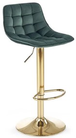 Barová Stolička H120 zelená/zlatá