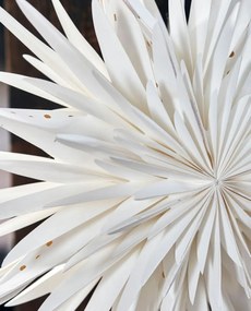 House Doctor Závesná papierová hviezda Dust Off White 40 cm