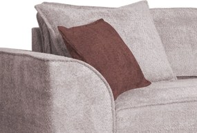 Pohovka John, ružová látka so štruktúrou