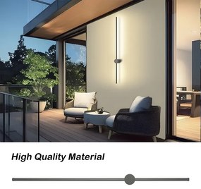 Brilagi - LED Vonkajšie nástenné svietidlo AURA LED/20W/230V 4000K IP54 antracit