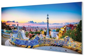 Sklenený obraz Španielsko Panoráma mesta 120x60 cm