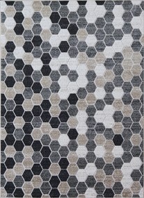 Koberec Lagos 1675 BEIGE – béžový obdĺžnikový so vzorom Rozmer: 80x150 cm