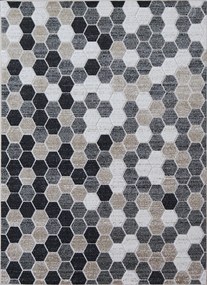 Koberec Lagos 1675 BEIGE – béžový obdĺžnikový so vzorom Rozmer: 160x220 cm