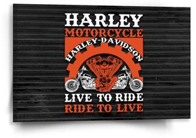 Sablio Obraz Harley-Davidson Live to ride, ride to live - 60x40 cm