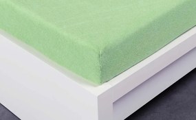 Froté plachta 90 × 200 cm Exclusive – svetlozelená
