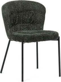 Jedálenská stolička bouclé, zelená CT-W1077 GRN2