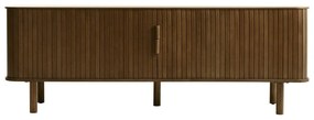 Hnedý TV stolík v dekore duba 56x160 cm Cavo – Unique Furniture