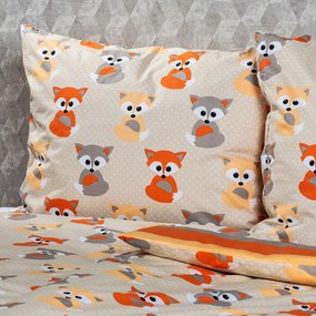 4Home Bavlnené obliečky Little Fox, 160 x 200 cm, 70 x 80 cm