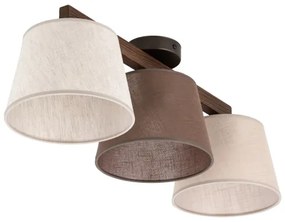 Brilagi - Prisadený luster LATTE SABIA 3xE27/15W/230V borovica/mix