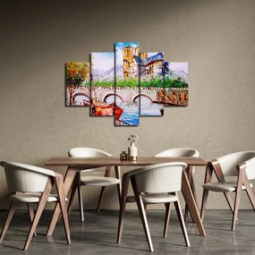 Obraz - Olejomaľba mesta (150x105 cm)