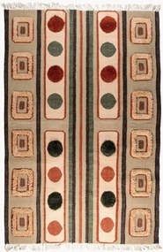 Ručne tkaný koberec's vysokým vlasom so strapcami Haydon, rôzne veľkosti