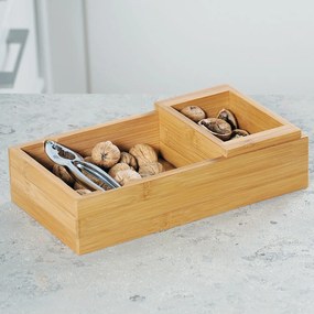 Drevený box na orechy s luskáčikom Nut, 30x16x7,5 cm