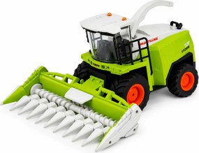 LEAN Toys Kombajn s rezačkou na kukuricu, diaľkovo ovládaný RC, svetlá a zvuky, mierka 1:24