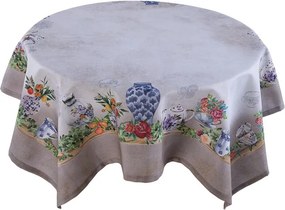 Stredový obrus s potlačou ROZKVITNUTÁ ZÁHRADA 93 x 93 cm