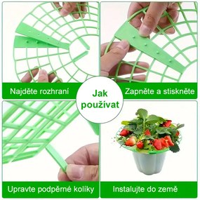 Garden King Podložka pod jahody plast 30 cm 10 ks