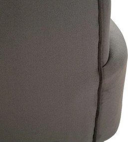 Sivé zamatové kreslo Silvery – Mauro Ferretti