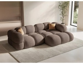 Hnedá rohová pohovka (pravý roh/s leňoškou) Loretto – Cosmopolitan Design