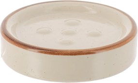 Sada kúpeľňových doplnkov Elva, béžová/s drevenými prvkami