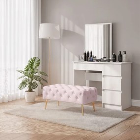 Taburetka MADRID púdrovo ružová