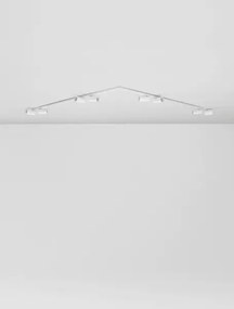 Minimalistické bodové svietidlo Oso 8 Biela