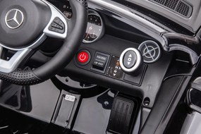 LEAN CARS Elektrické autíčko Mercedes SLC 300 LED MP3 modré