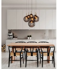 ByRydens 4202390-4002 - Závesný luster LAURA na lankách 7xE27/8W/230V