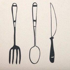 Kuchynská zástera ARCANE s čiernym vzorom 893518