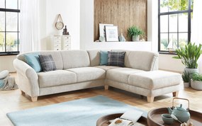 XXXLutz ROHOVÁ SEDAČKA, textil, krémová Sit & More - Sedačky - 000144005325