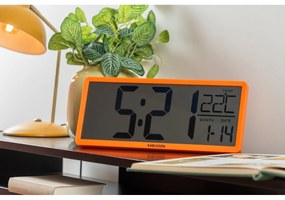 Digitálne hodiny Karlsson 6020OR oranžové, 35 cm