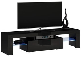 TV stolík RTV DECORA 140 cm čierny