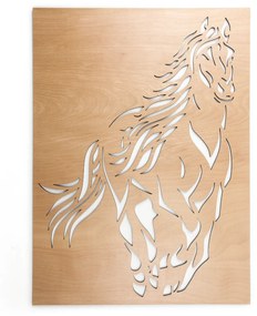 Veselá Stena Drevená nástenná dekorácia Kôň