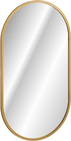 Comad Závesné zrkadlo s LED osvetlením Apollo 50x90 cm, zlatá