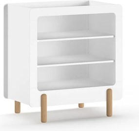 Biela detská komoda s prebaľovacím pultom 88x95x57 cm Smile – Vipack