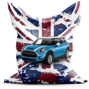 Sablio Sedací vak Mini sedan Britská vlajka - 150x100 cm
